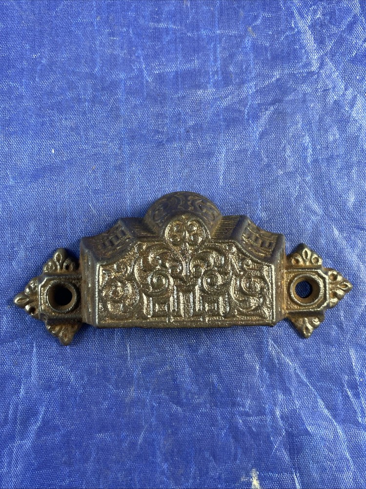 Bin-Cup-Drawer Pull Patent Oct 1 1872 Kitchen Antique Victorian Cast Iron