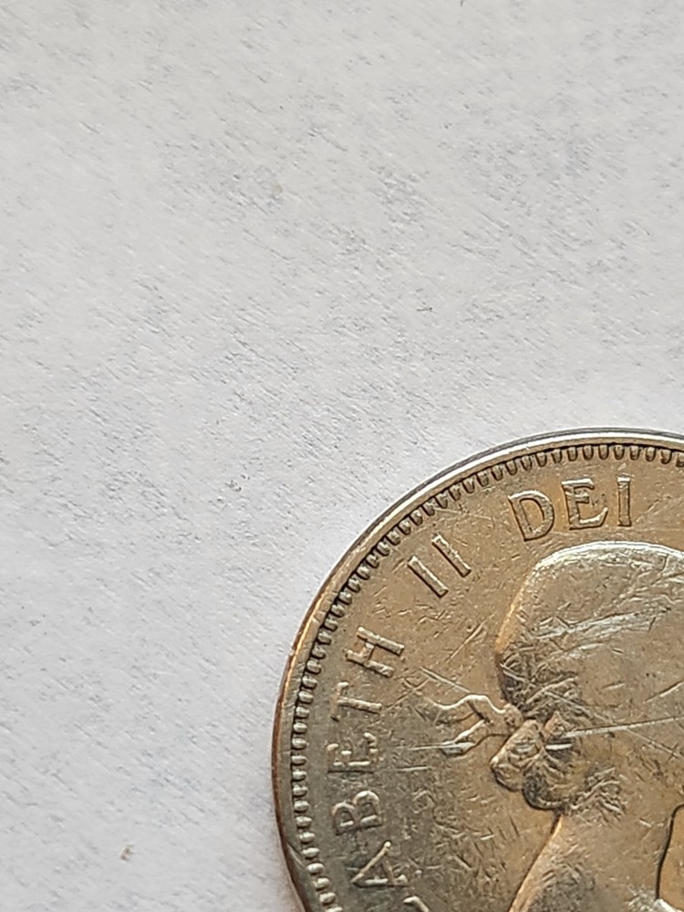 1964 Canada 5 cent circulated coin