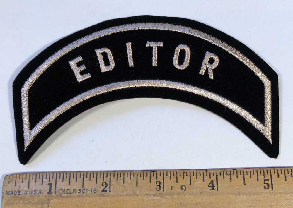 Harley-Davidson Owners Group HOG Editor Rocker Patch Chapter Vest Jacket