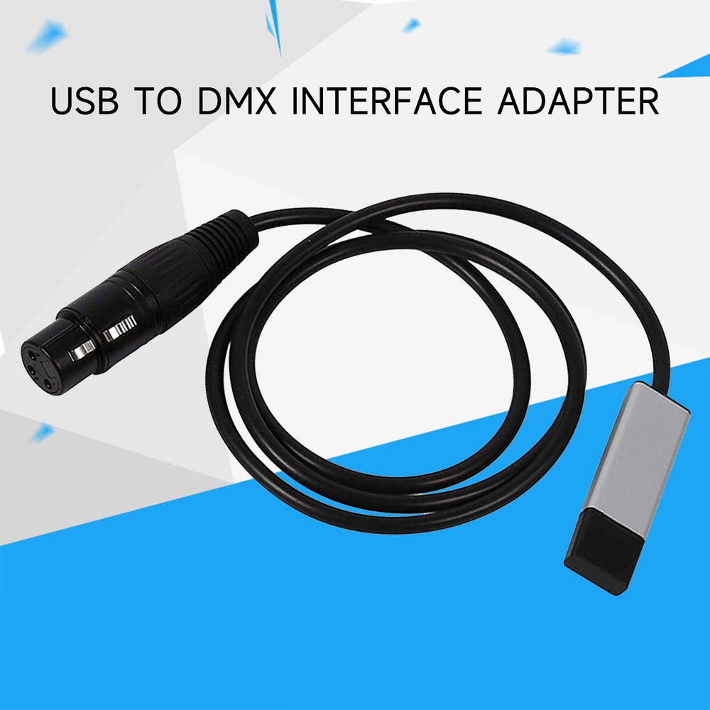 USB to DMX Interface Adapter DMX512 Controller Cable Stage Light for PC Computer