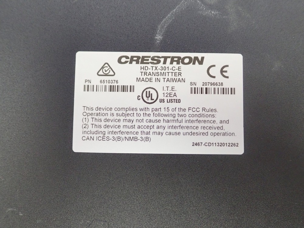 Crestron HD-TX-4K-301-C-E Multi Format Switch & Transmitter