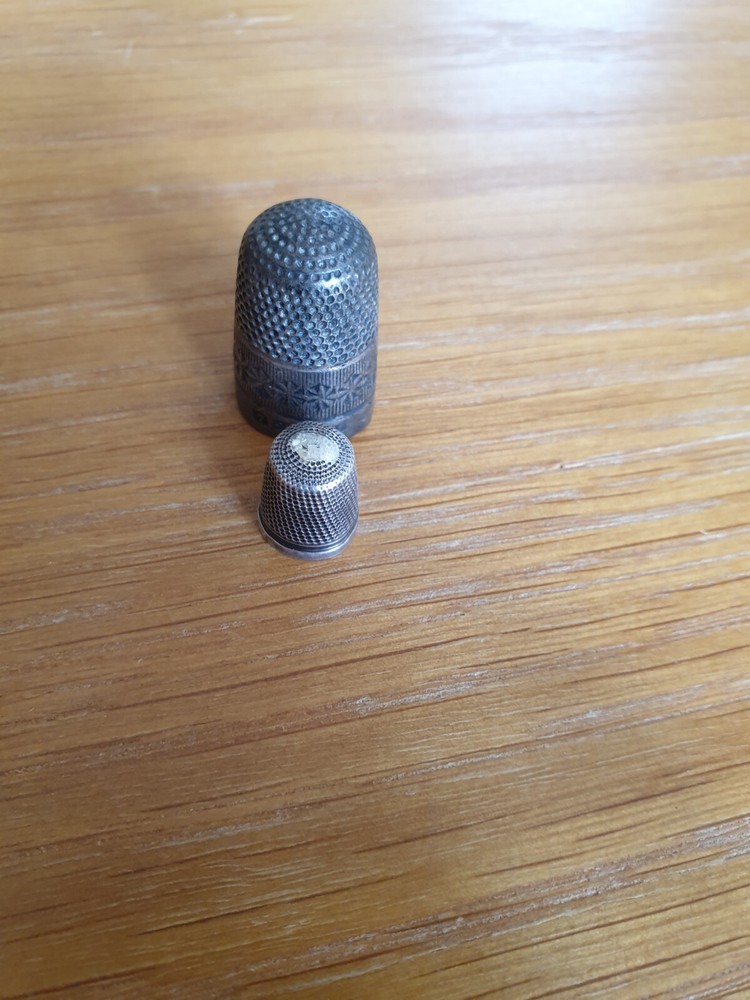 Antique Solid Sterling Miniatures Thimble