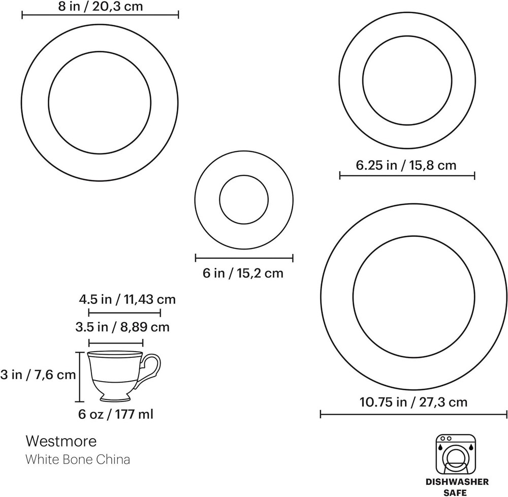 Lenox Westmore 5-Piece Place Setting, White