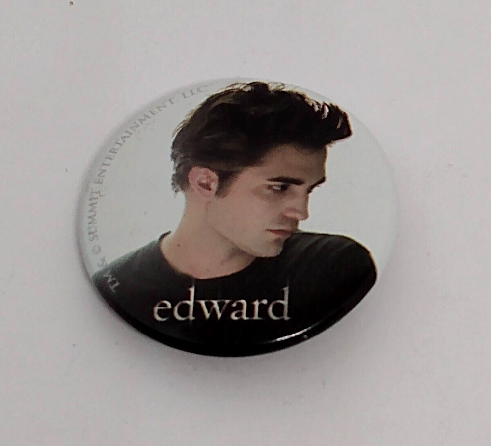 EDWARD Character Twilight Summitt Entertainment Button Badge Pin