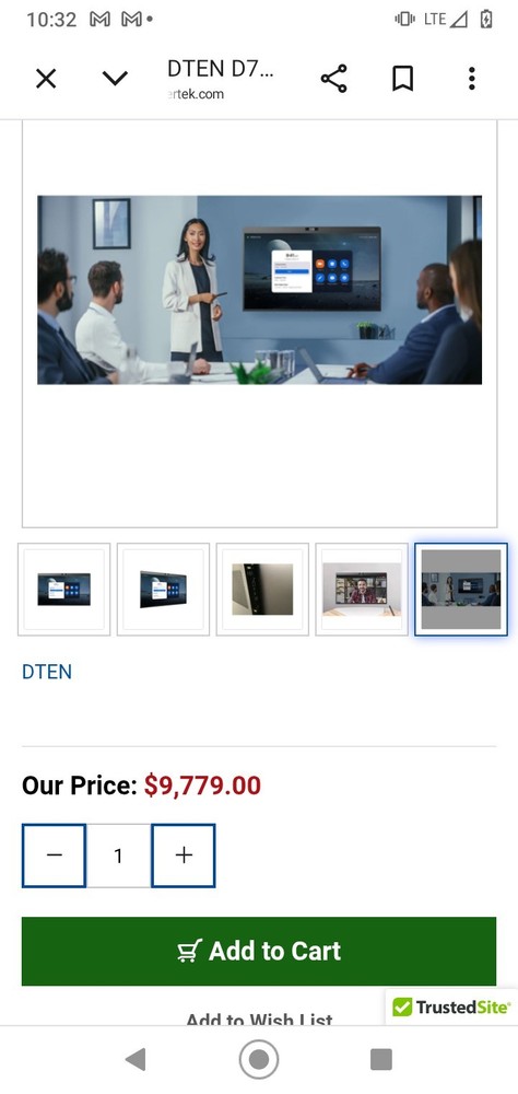 DTEN D7X 75" Windows new( needs module )