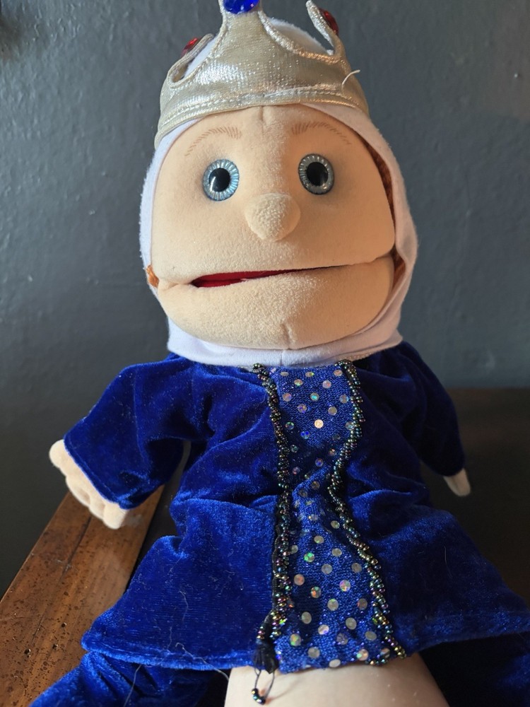 King with Crown Hand Puppet Soft Plush Toy
