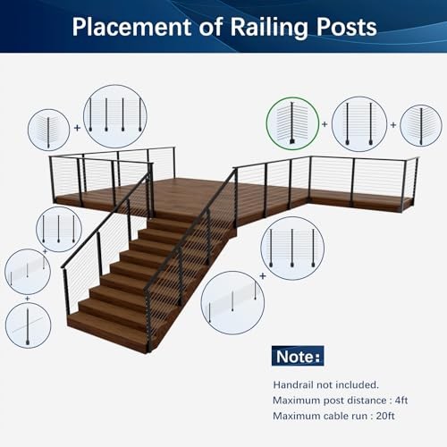 Side Mount Inner Corner Post (Post Body 47.6"), 42" 1 Corner Post-Inner-1 Pack