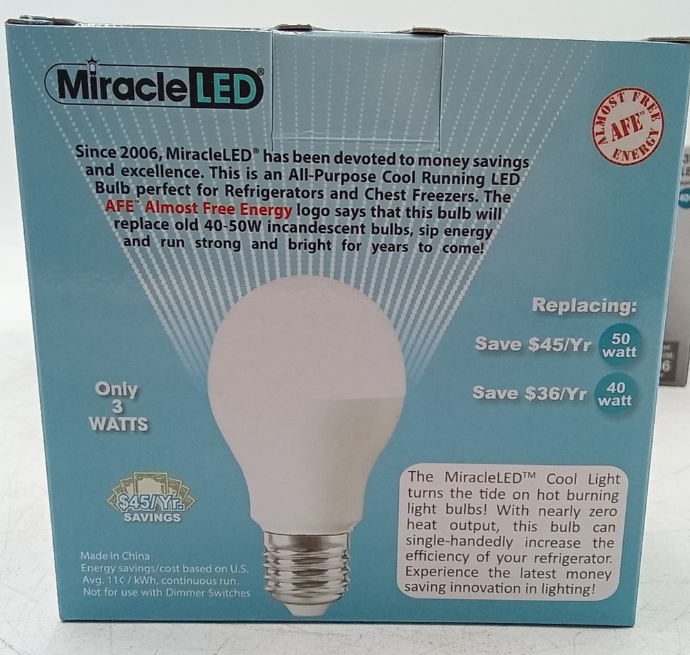 Miracle LED Cool Light 12 pack Mycology Grow Light Bulbs
