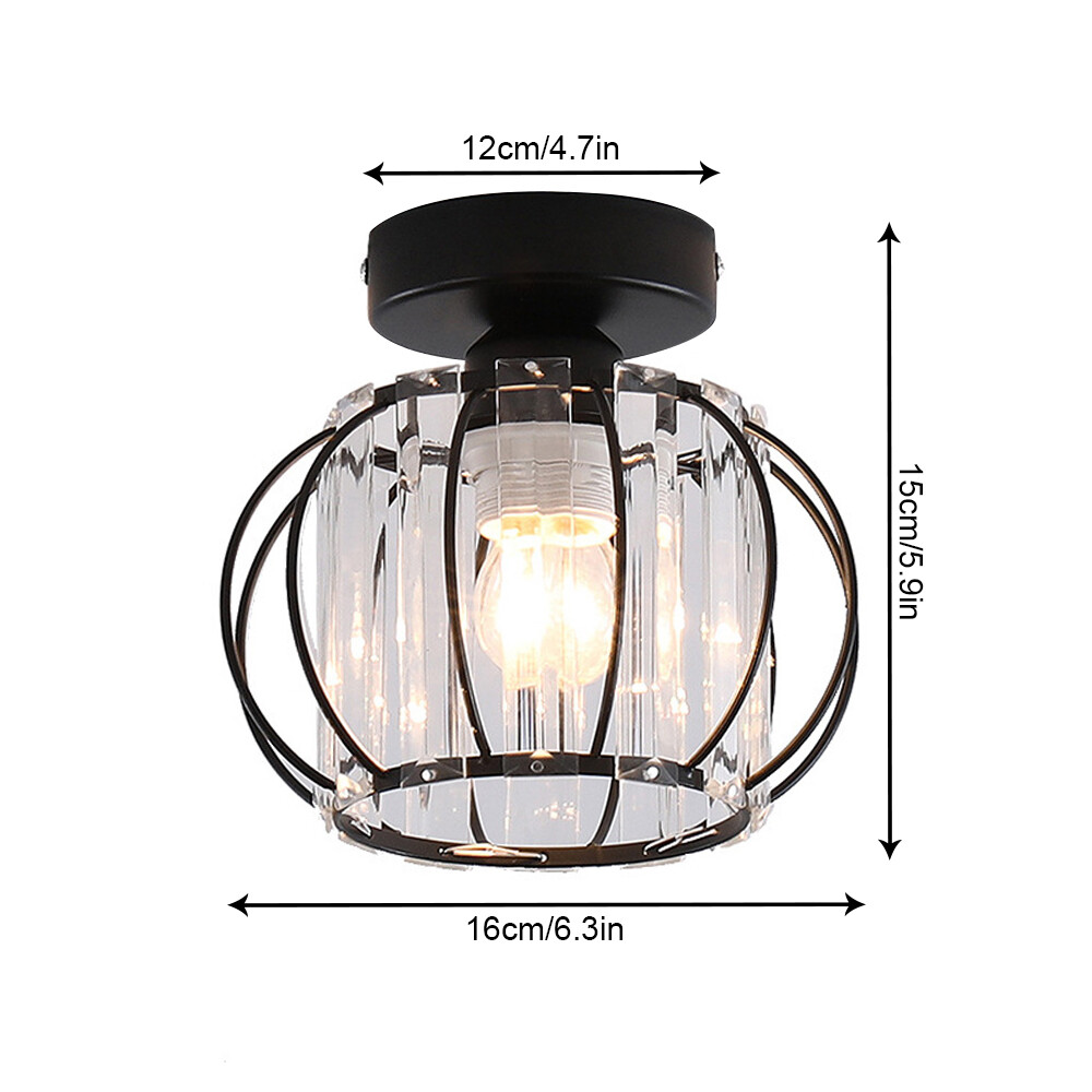 Recessed ceiling lamp, iron ceiling lamp, E27 socket, maximum power 20W