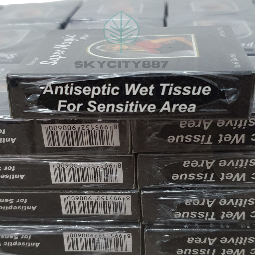 Super Antiseptic Magic Wet Tissue Longer Sex delayed ejaculation 2 box (12 pcs)