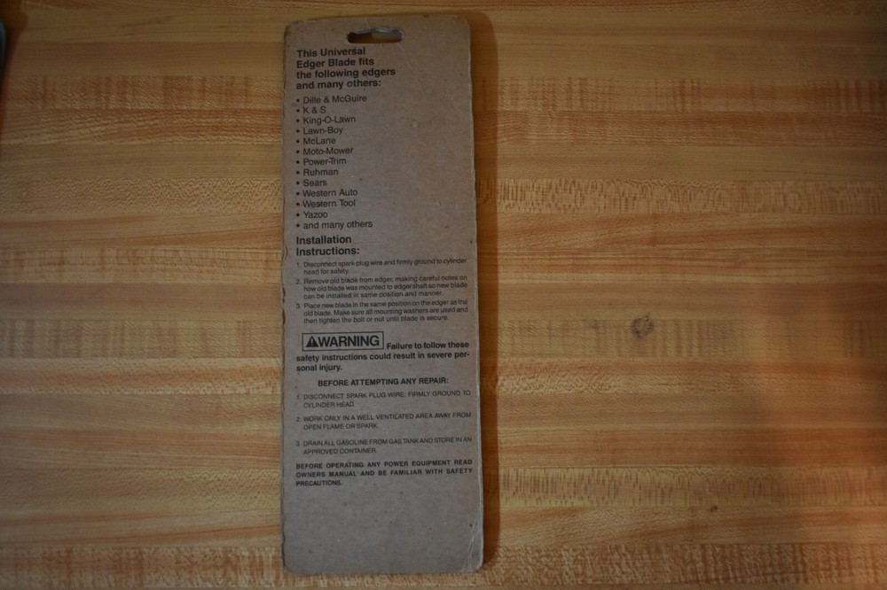 Edger Blade 005728, new in package