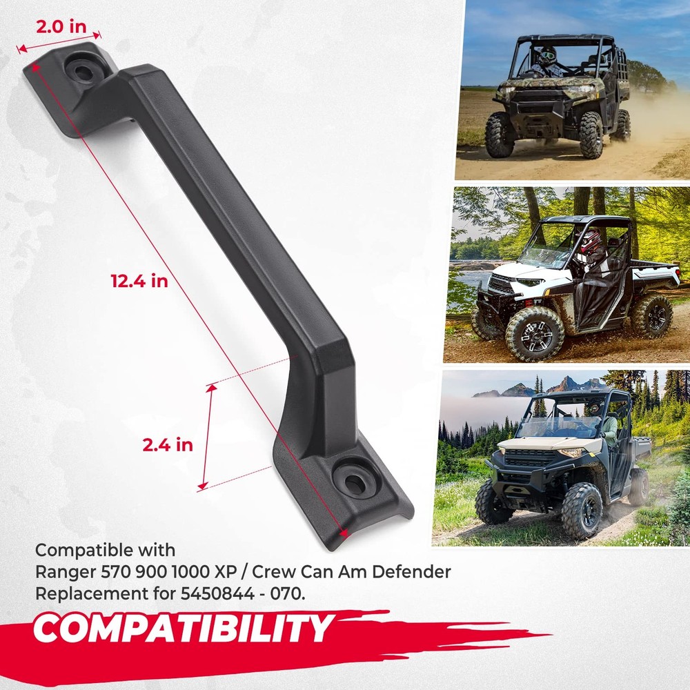 KEMIMOTO Grab Handle, Handle for Cab Frame Compatible with Polaris Black