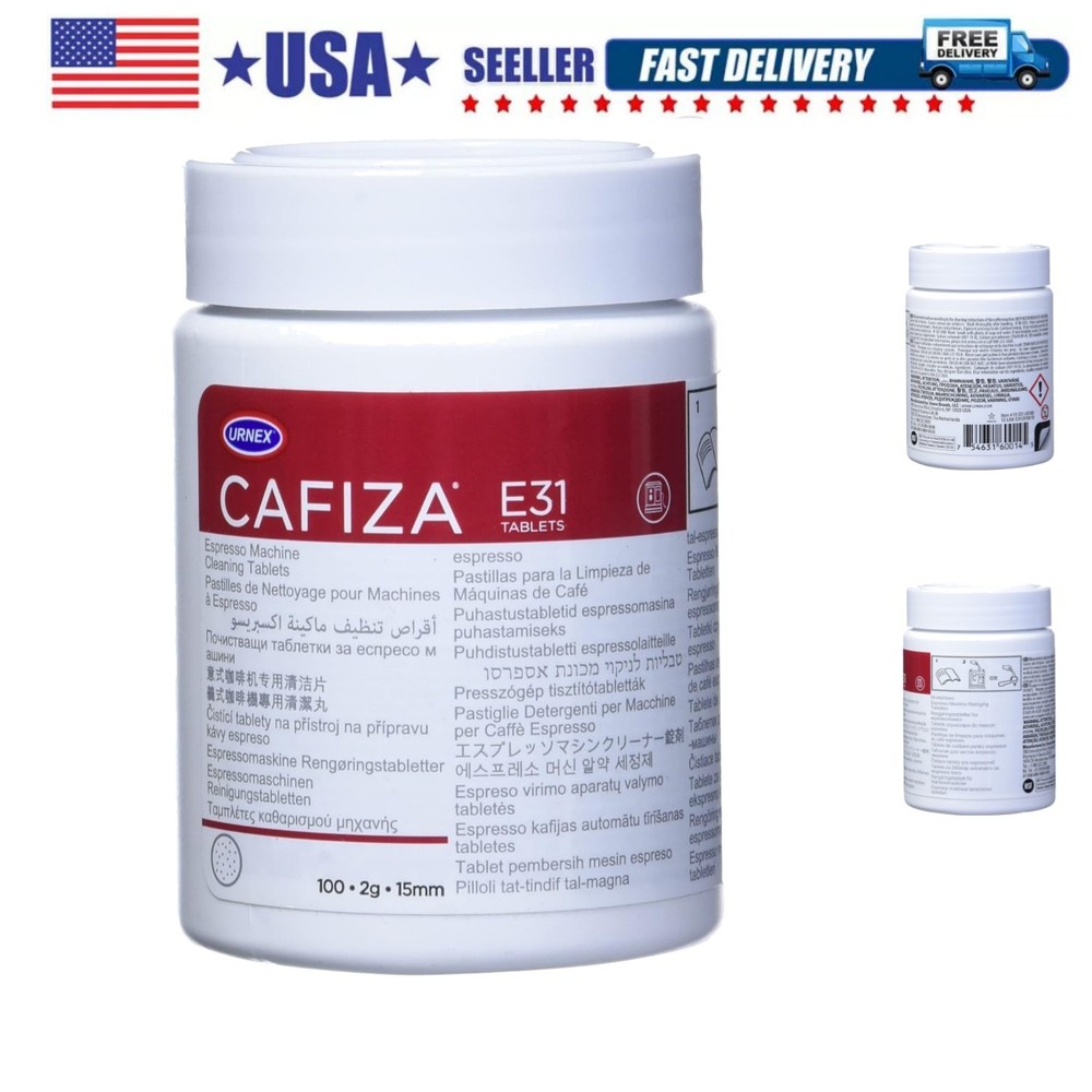 Cafiza Professional Espresso Machine Cleaning Tablets, 100 Count