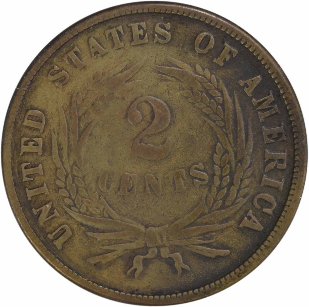 1868 Two Cent Piece VF Uncertified #800
