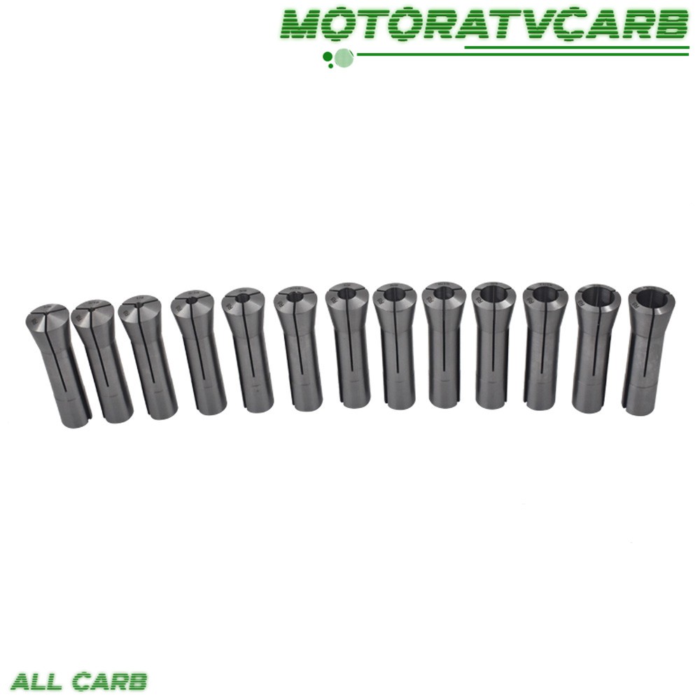 ALL-CARB Precision R8 Collet Set 13pc Mill Collets Set Collets for Mill Machine