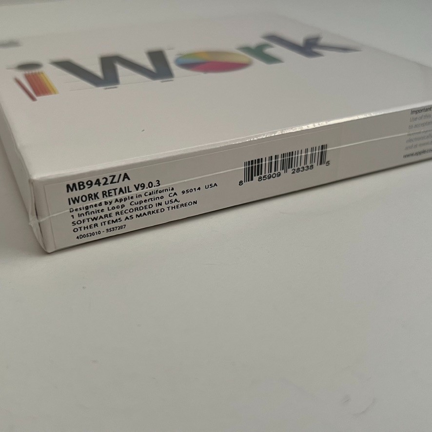 Apple iWork '09 (Retail) - Full Version for Mac MB942Z/A - Sealed