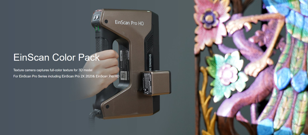 Shining3D EinScan Pro HD 3D Scanner w/ Turntable + Color Pack | 0.04mm