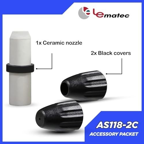Sandblaster Accessory Kit - Ceramic Nozzle Tip, 2 Dust Covers & Storage Case, Du