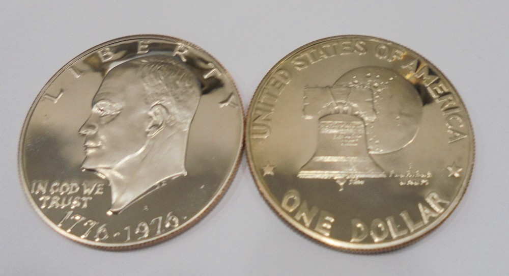 1976 s Clad Proof Uncirculated Eisenhower Dollar From Proof Set #487 NICE BRIGHT
