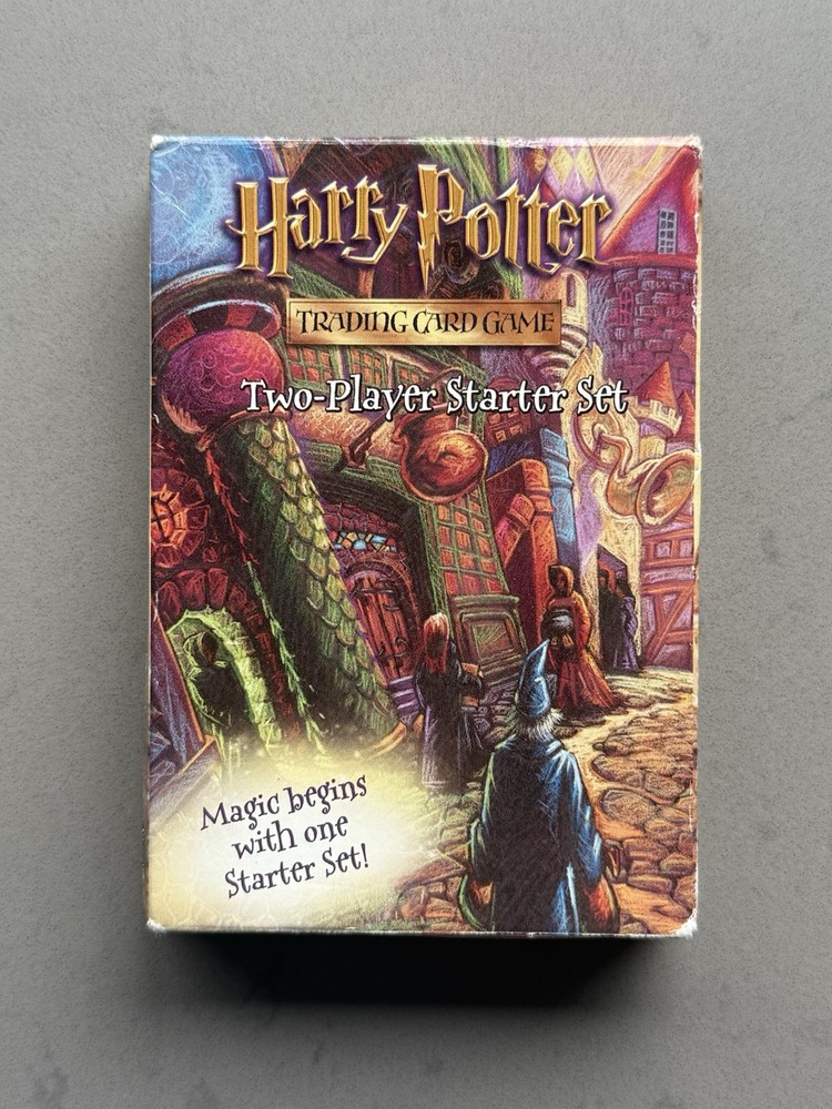 2001 Harry Potter Trading Card Game Two Player Starter Set - Open Box - Complete