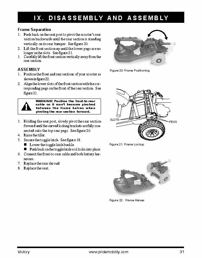 OWNER'S MANUAL - Hard Copy - Pride Victory Scooter