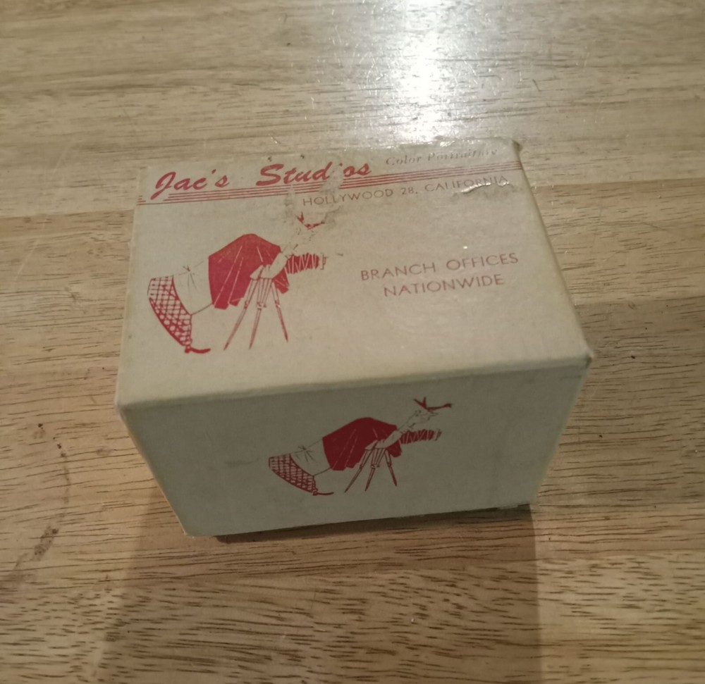 Vintage Jac's Studios Hollywood California Empty Box