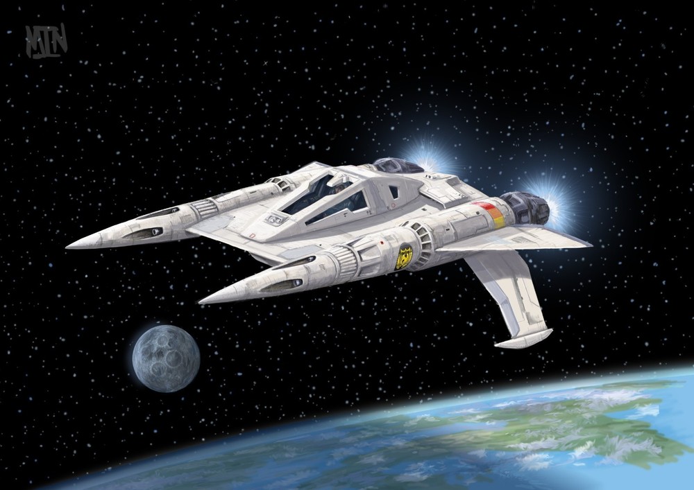 Two (2) 1/72 Scale Buck Roger's Thunderfighter Model Kits