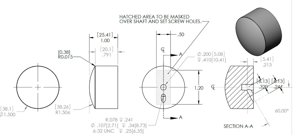 Aluminum Potentiometer Knob