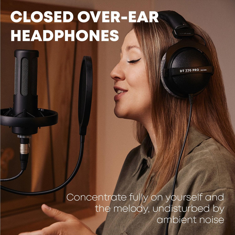 DT 770 Studio, 80 Ohm, Closed Back, over Ear, Wired Professional Studio Headphon