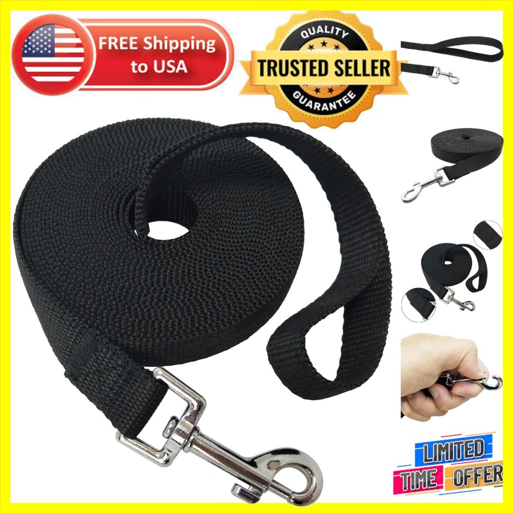 20ft Durable Nylon Dog Leash for Small Medium Large Breeds - Training Essential