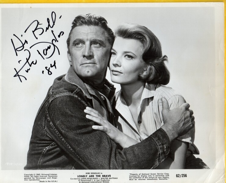 D-Auth.Autograph"Kirk Douglas" Photo w/coa