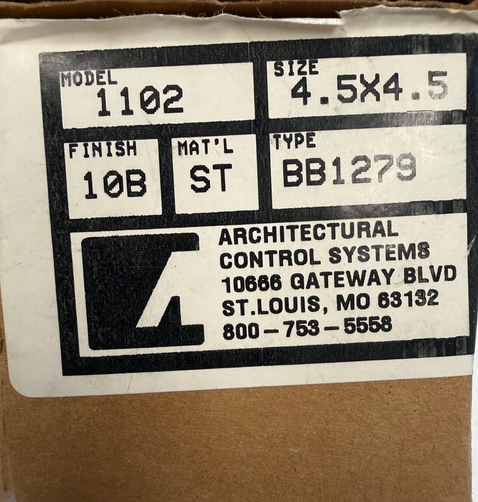 Architectural Control Systems ACSI 1102  Concealed Connection Hinge BB1279