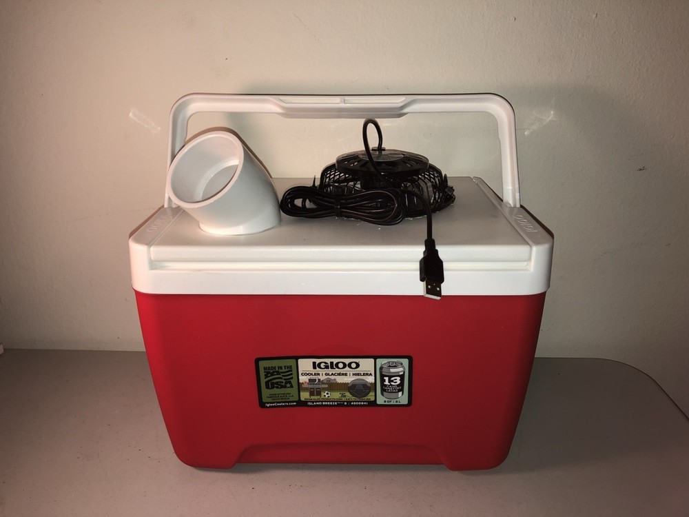 FLSwampCooler 10qt Portable Ice & Air Conditioner Swamp Cooler, Tent USB Fan