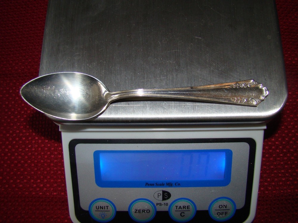 ALVIN STERLING SILVER SHENANDOAH TEASPOON NO MONOGRAM