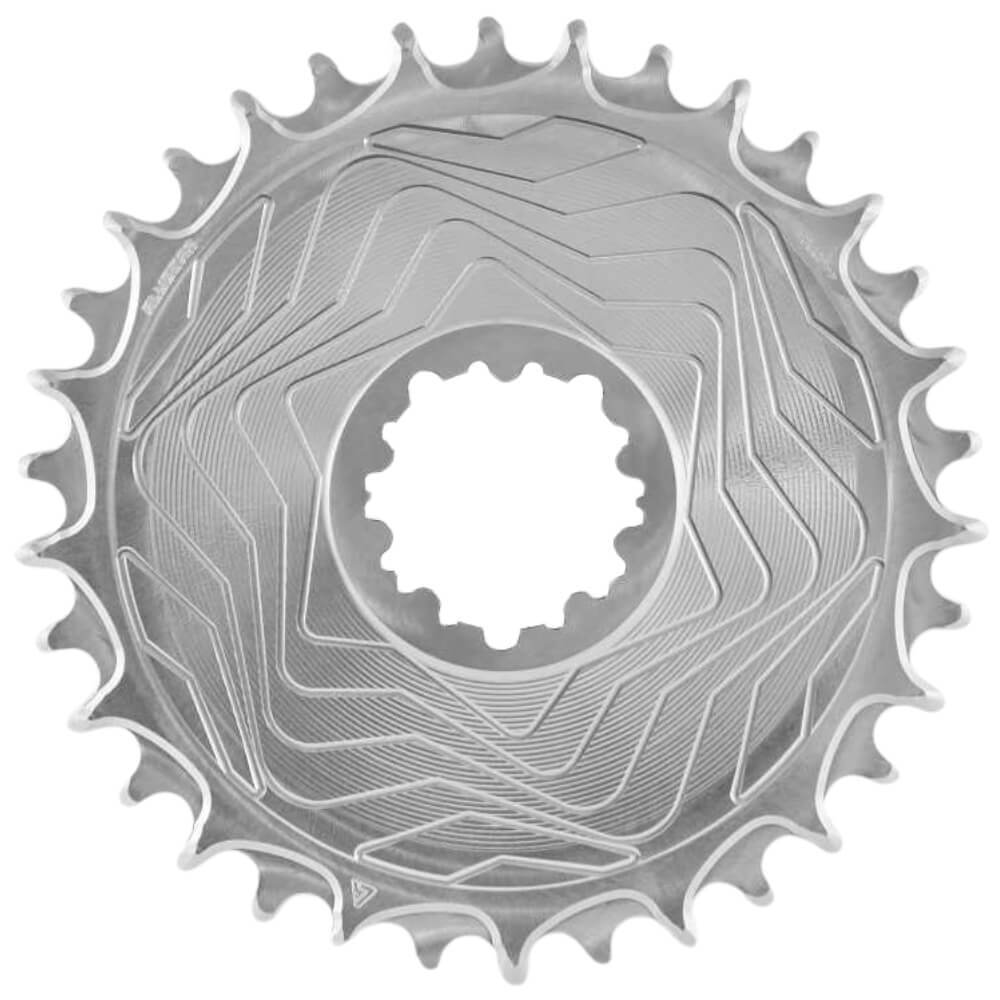 ALUGEAR Aero Boost Chainring for SRAM MTB. Silver