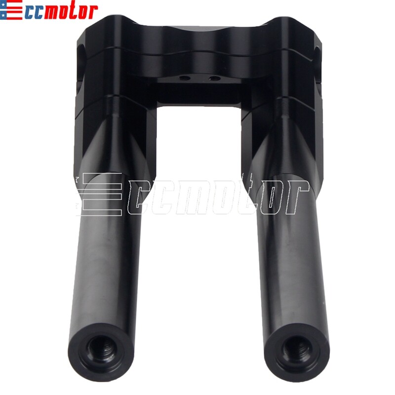 Club Style 1 1/8" Handlebar Riser 10" 11" Pullback Rise For Harley Dyna Softail