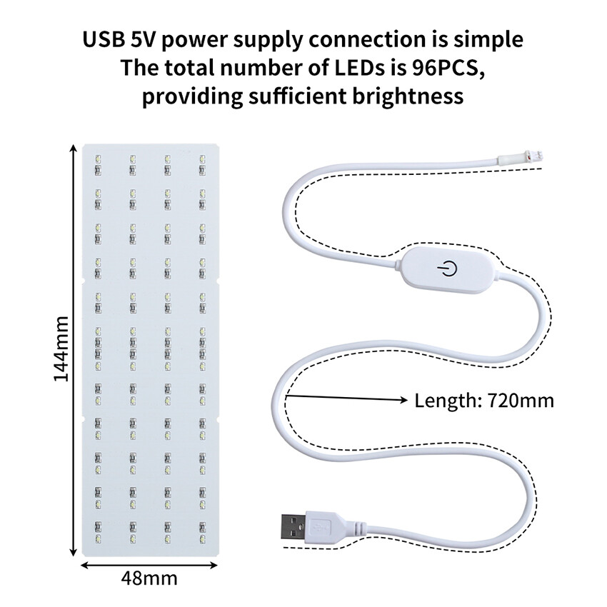 3D Printing LED Lighting Board 5V USB Powered for Bambu Lab