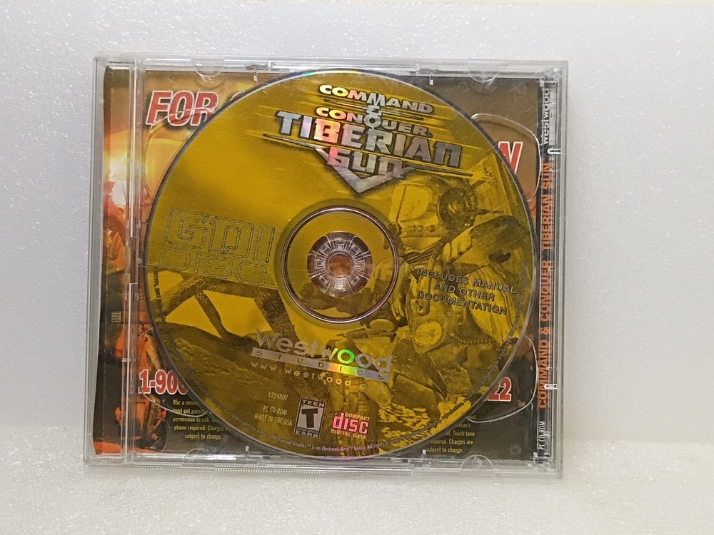 Command & Conquer ~Tiberian Sun PC Game -Flawless Discs ~No Front Title Page
