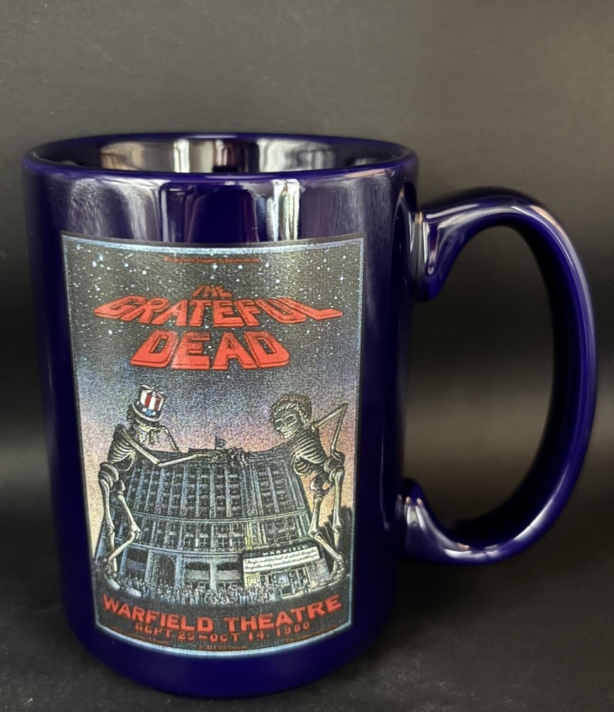 Grateful Dead Large Coffee Mug Cup Warfield Concert