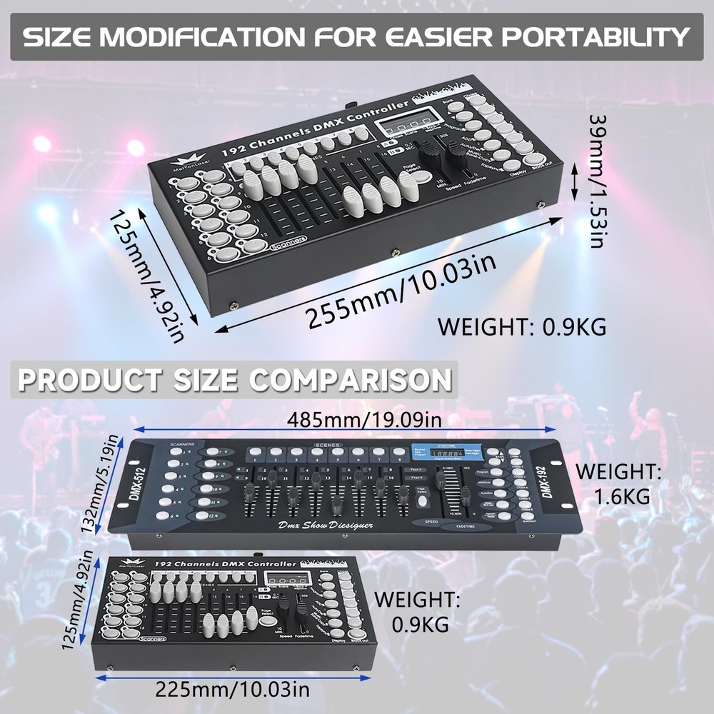 DMX Controller DMX Console,192CH Dmx512 Console Controller Panel Use for Edit...