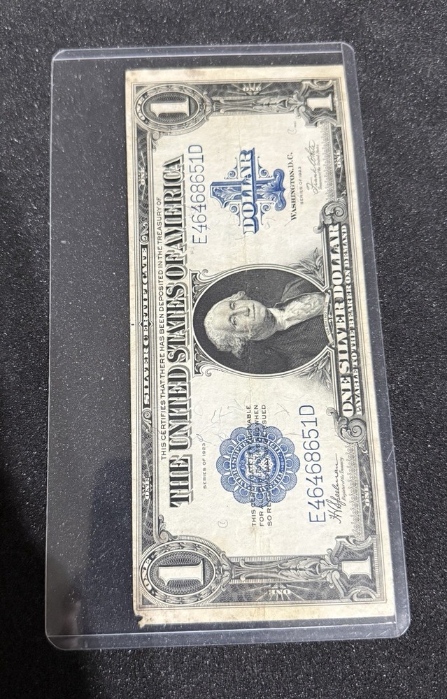 1923 $1 Silver Certificate Horse Blanket Large Note