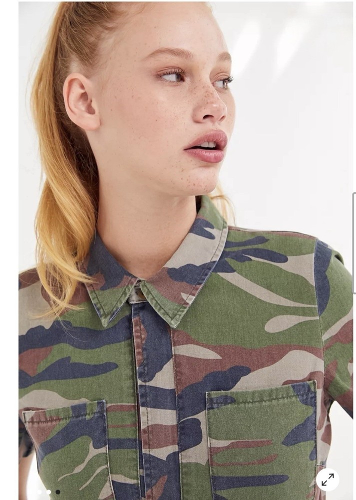 Urban Outfitters Camo Flight Jumpsuit Size Medium $25