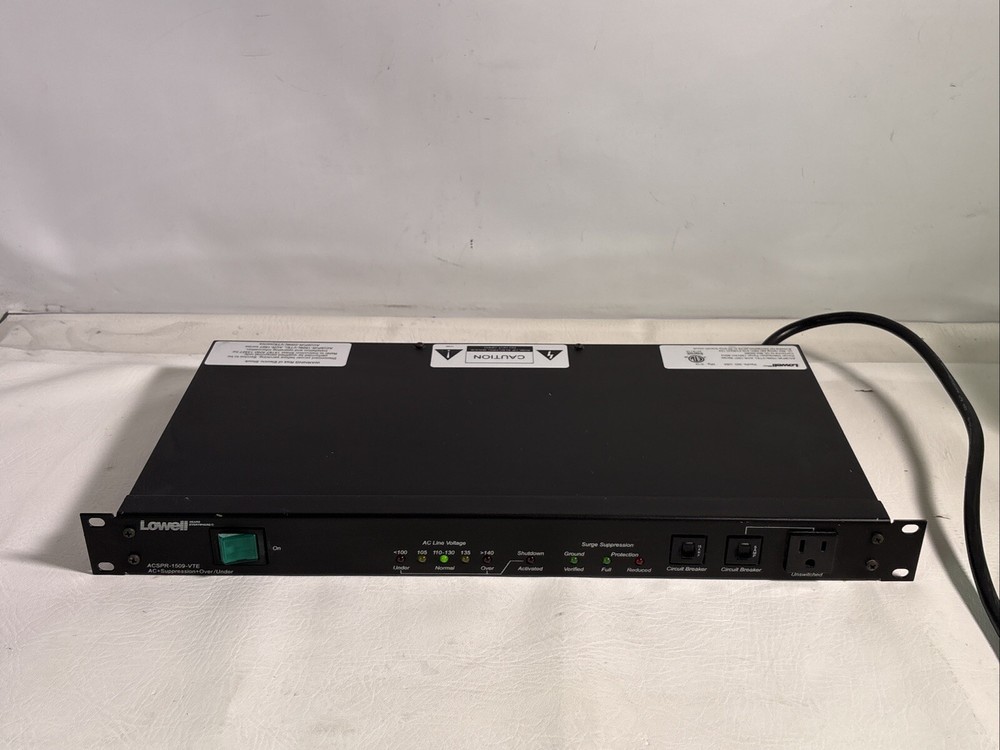 LOWELL ACSPR-1509-VTE | AC + Suppression + Over / Under Tested Working