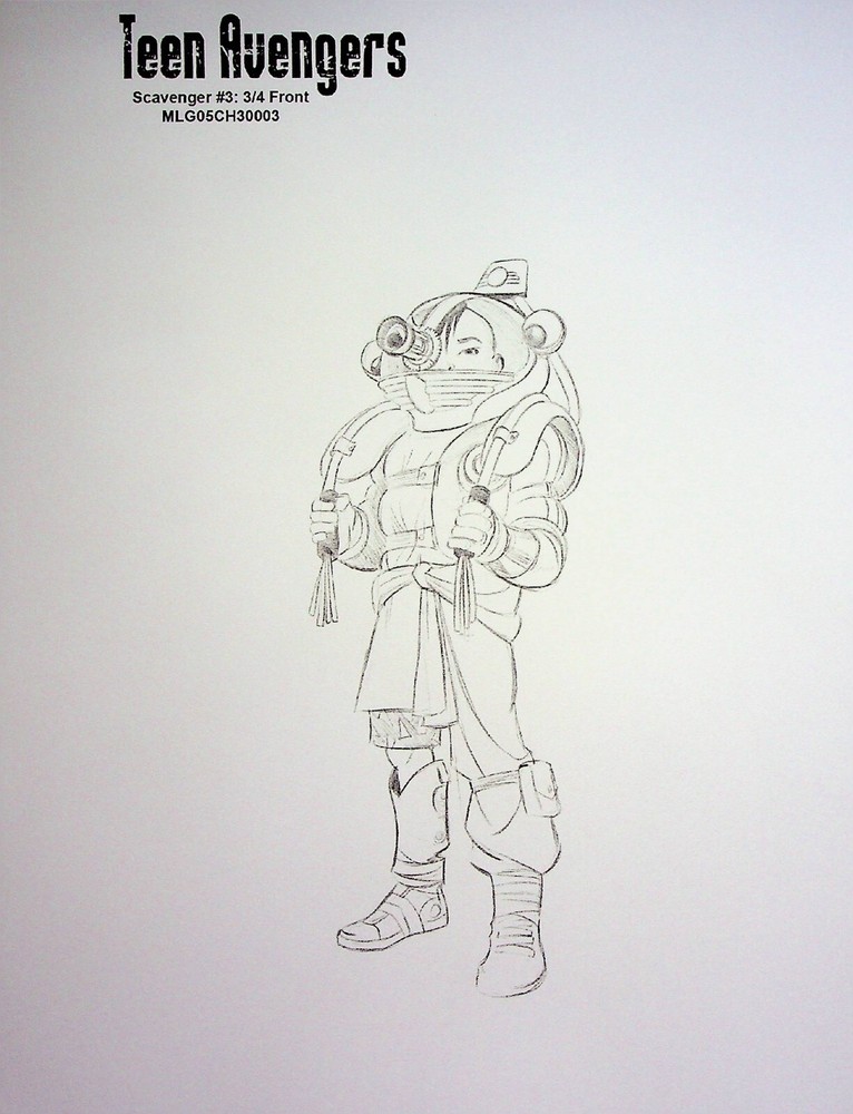 Young Avengers  2013 Production Model Cel Layout Copy Marvel Comics #HV