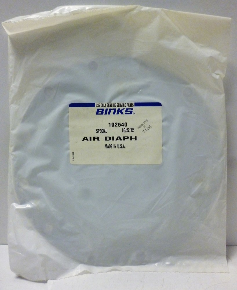 Binks 192540 Diaphragm