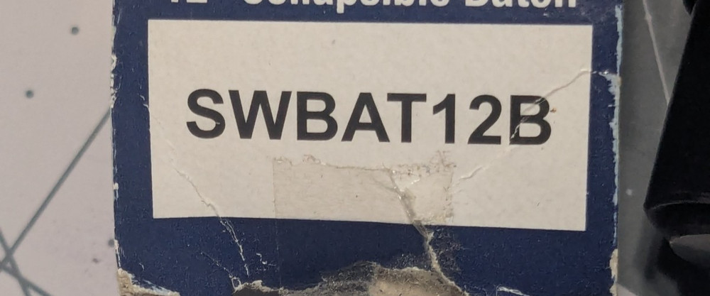 Smith & Wesson SWBAT12B 12" EXTENDABLE TRAINING TOOL OPEN BOX