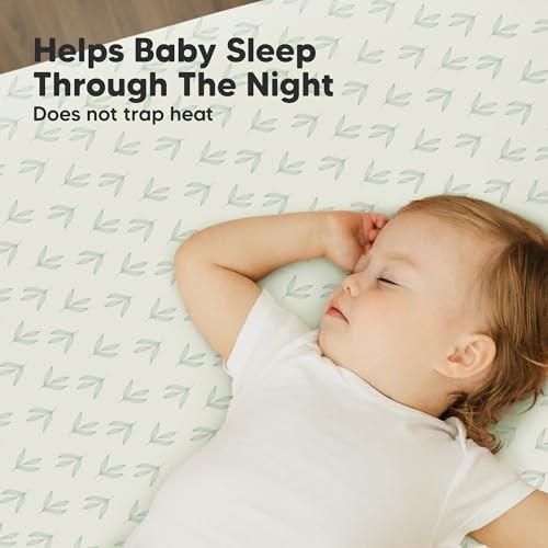 2-Pack Mini Crib Sheets Fitted - 38x26 Pack N Play Sheets for Pack and Fleur