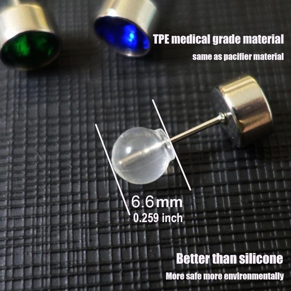 Comfortable & Secure Earring Backs in 30 Pack - Perfect for Sensitive Ears
