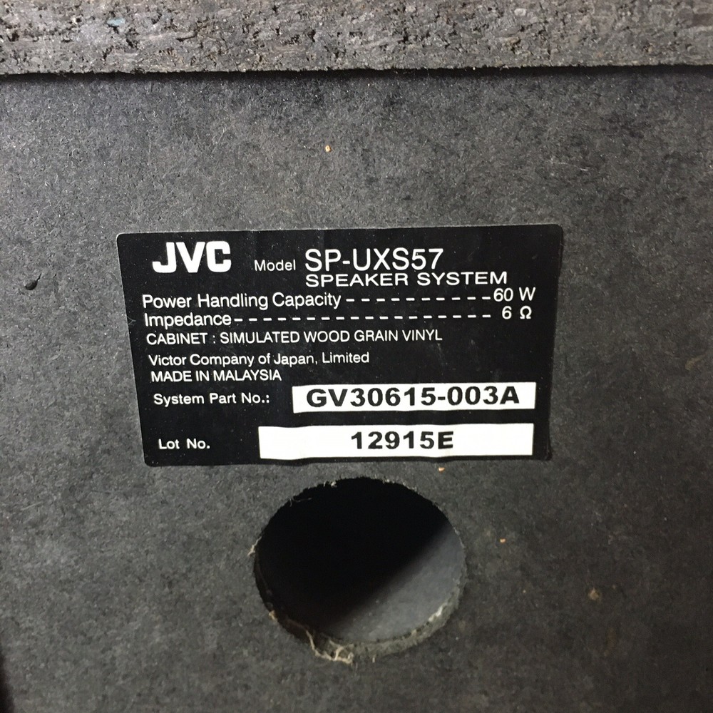 jvc compact component system ca-fss57 With So-uxs57 Speaker System