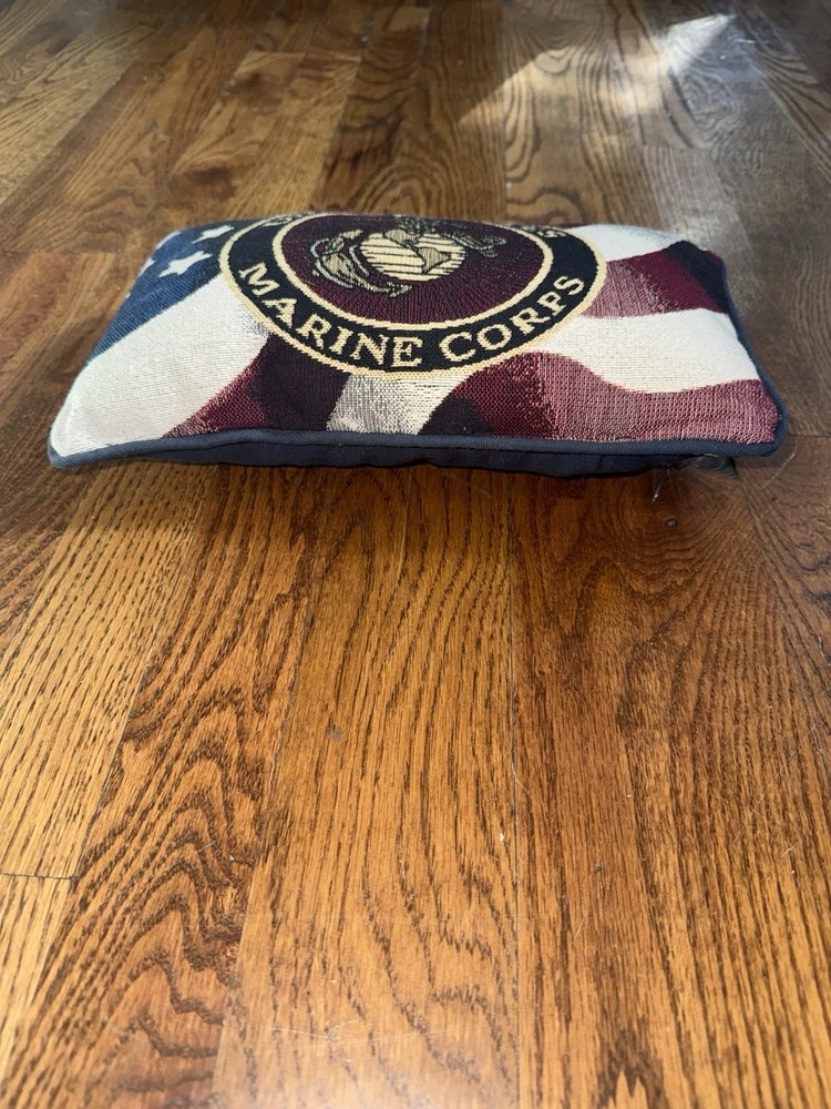 United States Marine Corps (USMC) Small Rectangular Decorative Pillow 8”x12”
